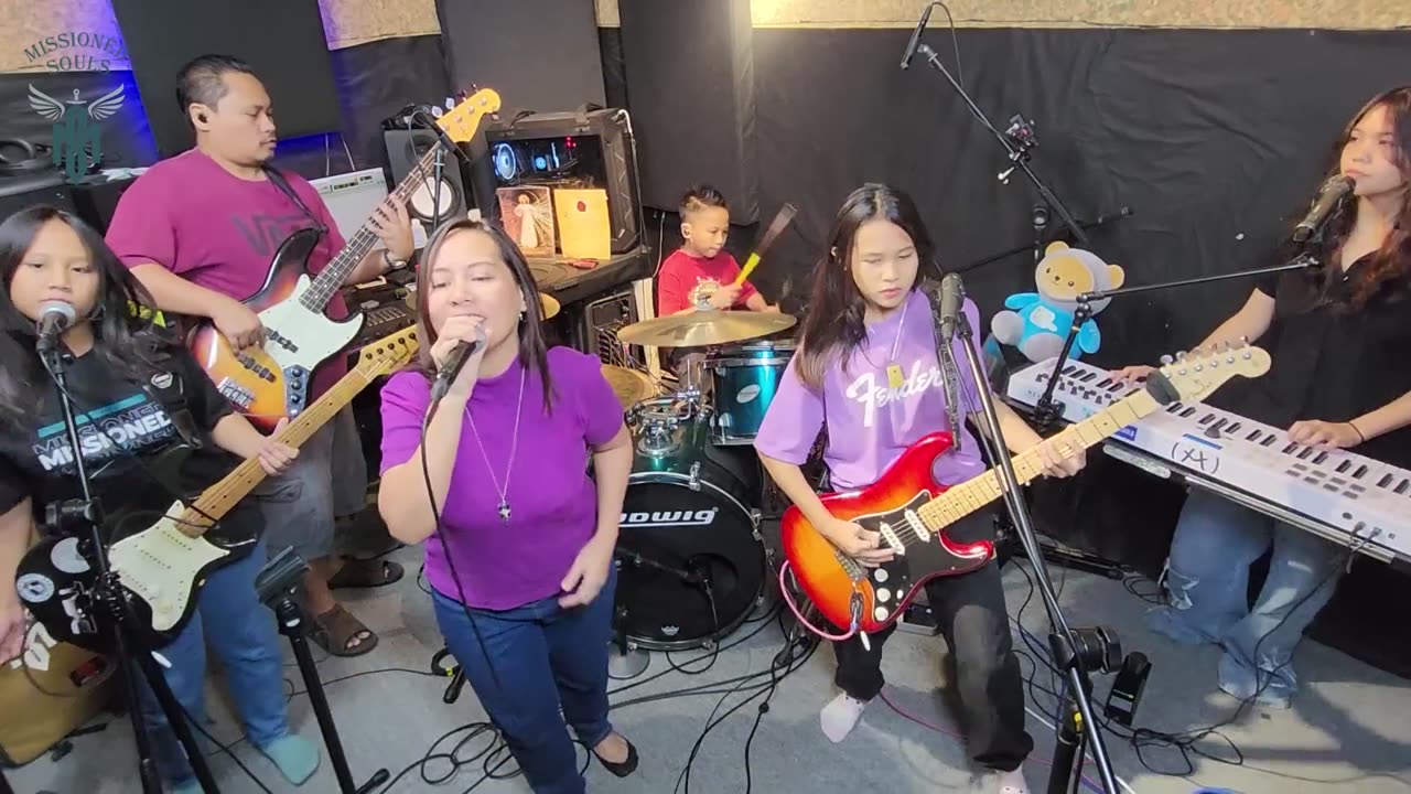 JUST A GIRL (No Doubt) with original backing tracks | Missioned Souls (family band studio cover)