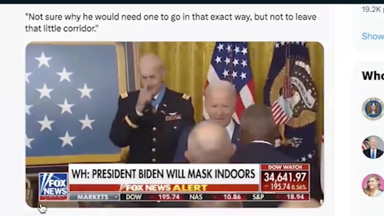 Joker BO'Biden's mask debacle