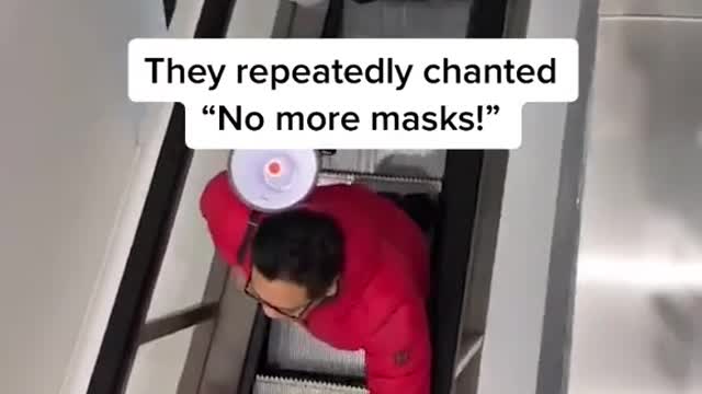 Anti-mask protesters took to a California mall on Jan. 3