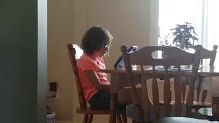 Pearl caught on camera singing