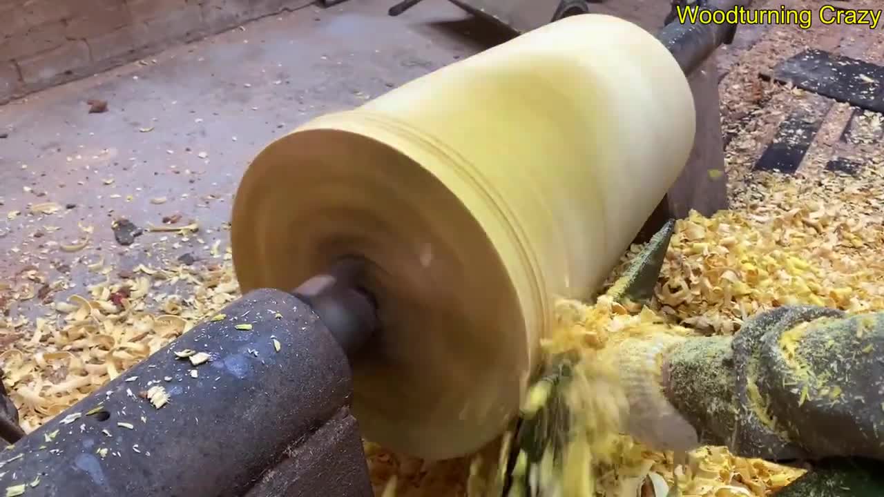 Amazing Woodturning Crazy - Great Hand Crafting Skills On Wood Lathe