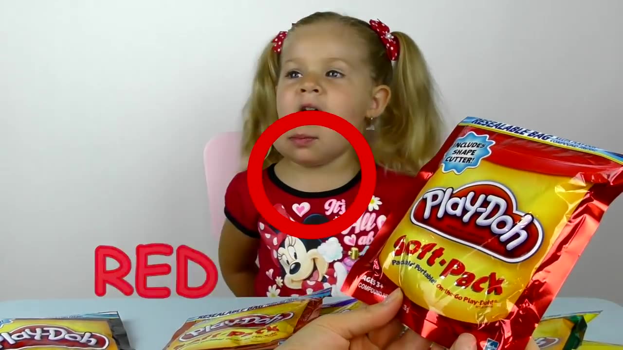 Diana is playing with Play Doh toys for kids Toddlers Video