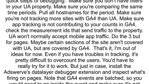 Is it okay that GA4 Users doubles the Universal Analytics Users39 numbers