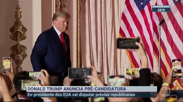 Donald Trump anuncia pré-candidatura à presidência dos EUA SBT Brasil