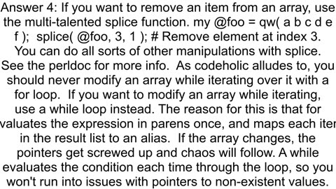 How can I extract just the elements I want from a Perl array