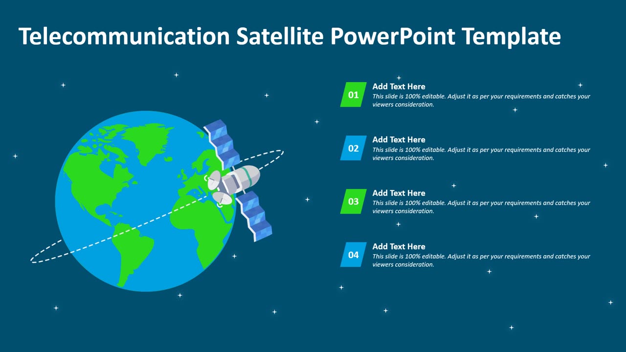 Telecommunication Satellite PowerPoint Template