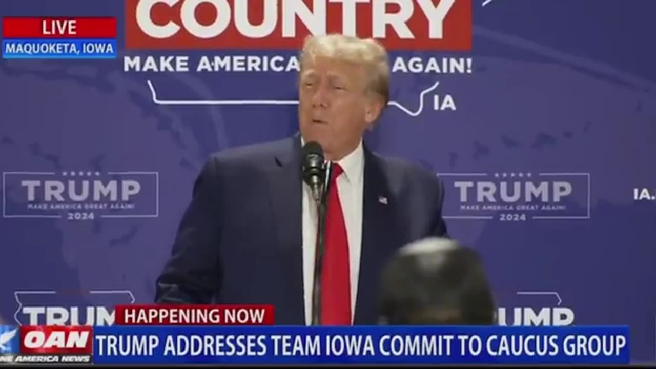 LIVE NOW : 45TH President Donald Trump is speaking live in Maquoketa, Iowa.