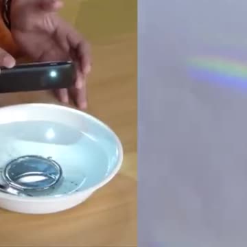 How to make a rainbow indoors any time