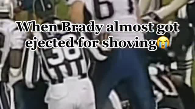 Brady really almost got tossed😭