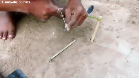 Easy Creative Bird Trap Make From Two Spoons
