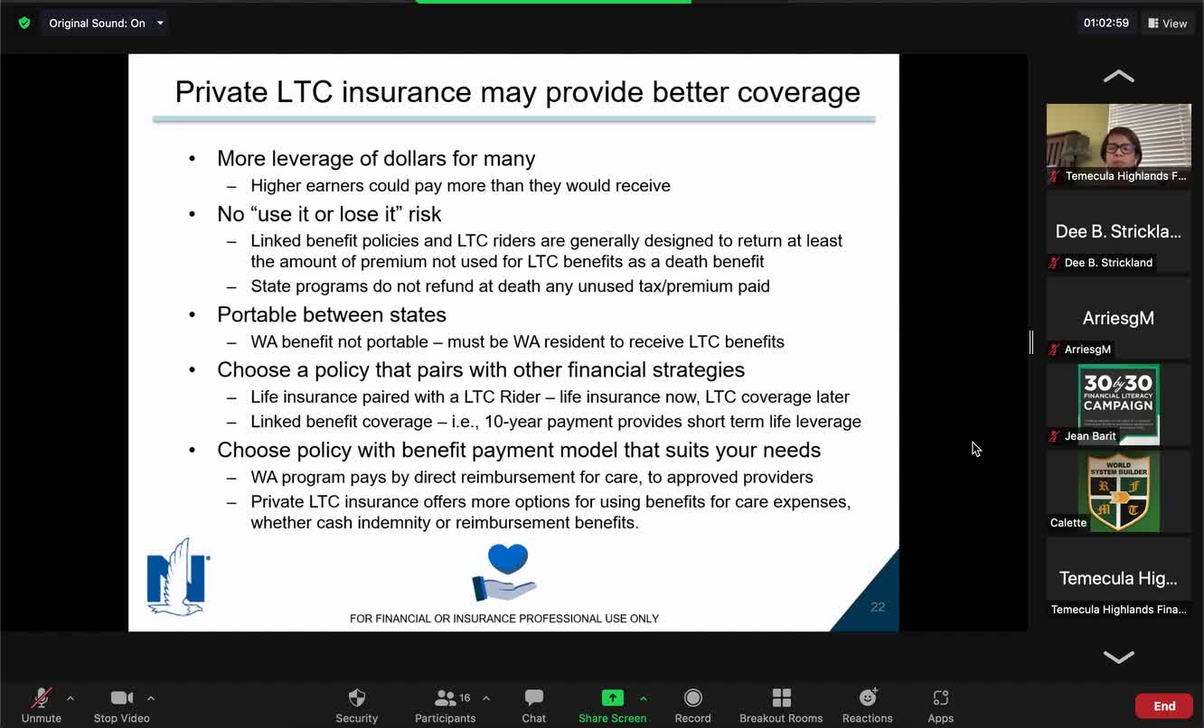 Nationwide LTC - Washington Mandate