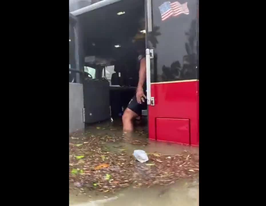 Naples Fire-Rescue Department Shares Live Feed of the Flooding