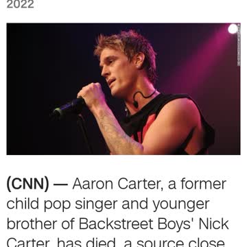 Aaron Carter Dead at 34 Covid Vaccine Related?