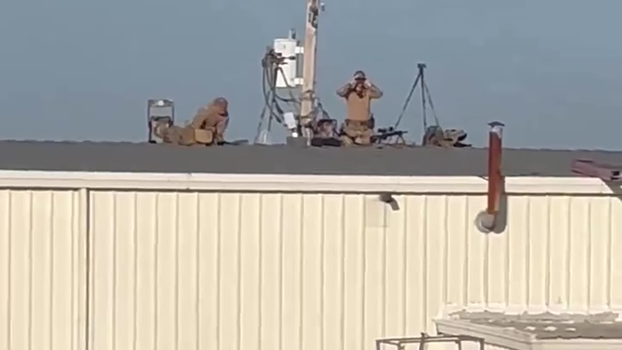 Snipers Take Position On Buildings With Sloped Roofs For Trump Rally In Butler, Pennsylvania