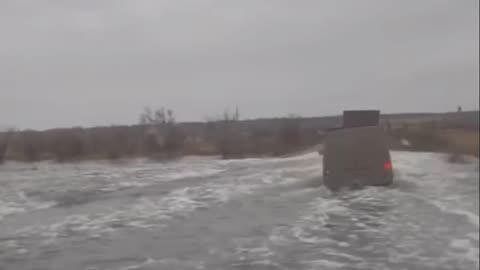 The vicinity of Kurakhovo is slowly being flooded