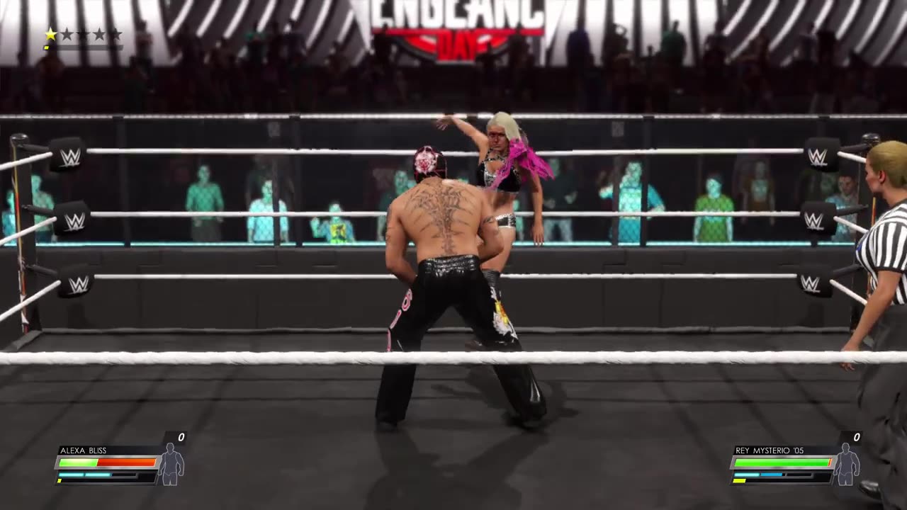 WWE 2K22 Alexa Bliss vs Rey Mysterio _05_ _Intergender _Wrestling