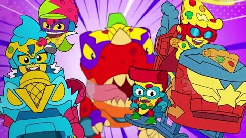 SUPERTHINGS NEON POWER 🍕 PIZZACOPTER and TURBO ICE 🍦 | Cartoons SERIES for Kids