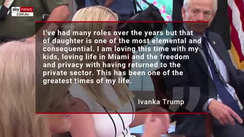 Ivanka Trump reveals her future in politics