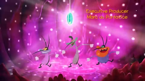 Funny cartoon oggy and cokroch