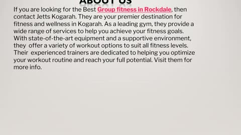 The Best Group fitness in Rockdale