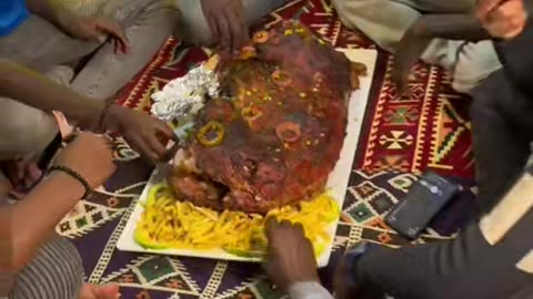 Whole goat African food