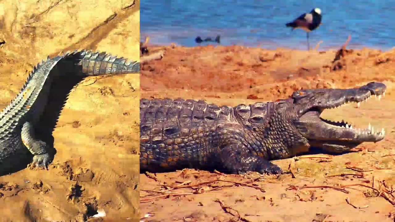 Crocodile Ambush: Watch This Stealthy Predator Strike with Lightning Speed!