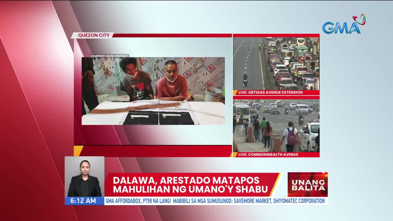 Dalawa, arestado matapos mahulihan ng umano'y shabu _ UB_1