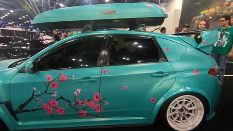 American Cars - Japan-style Itasha - Houston Car Show - Tokyo vs Texas