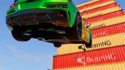 Car Jumping on containers game video 2025