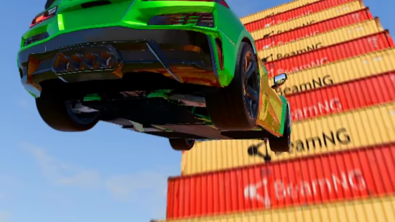 Car Jumping on containers game video 2025