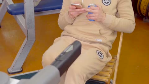 Man Doing Treadmill Exercise While Sitting On A Chair