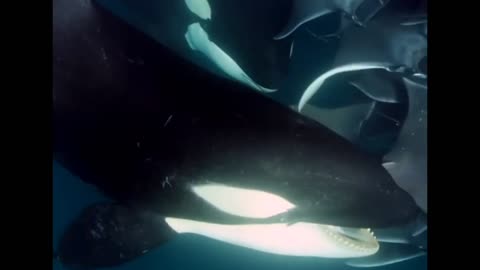 incredible scene 🎬 Orcas and Arrais!