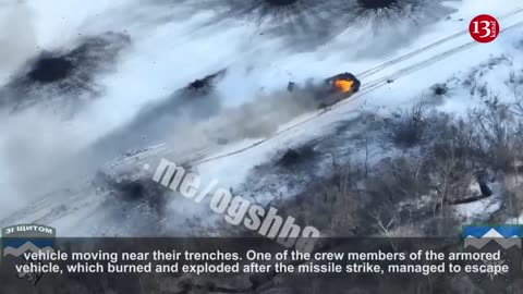 Viral Russian equipment attacking Ukrainian positions was ambushed