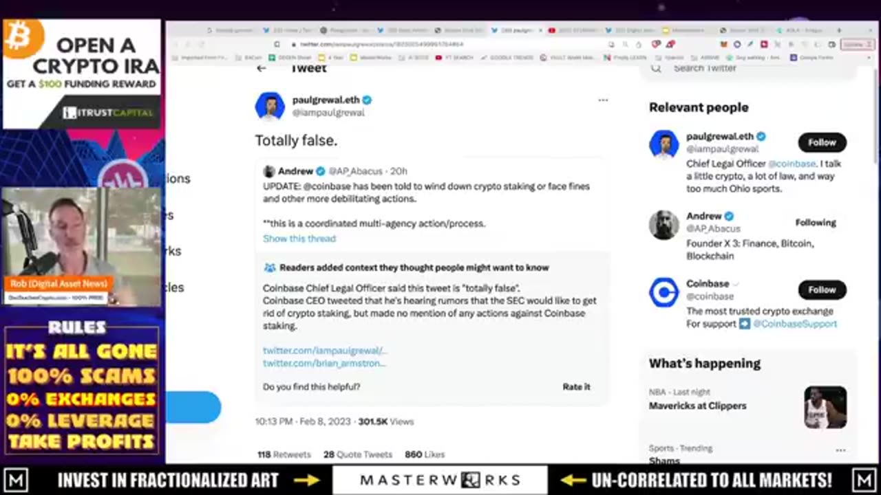 COINBASE CEO REVEALS POTENTIAL U.S. BAN ON CRYPTO STAKING. WHAT YOU NEED TO KNOW!
