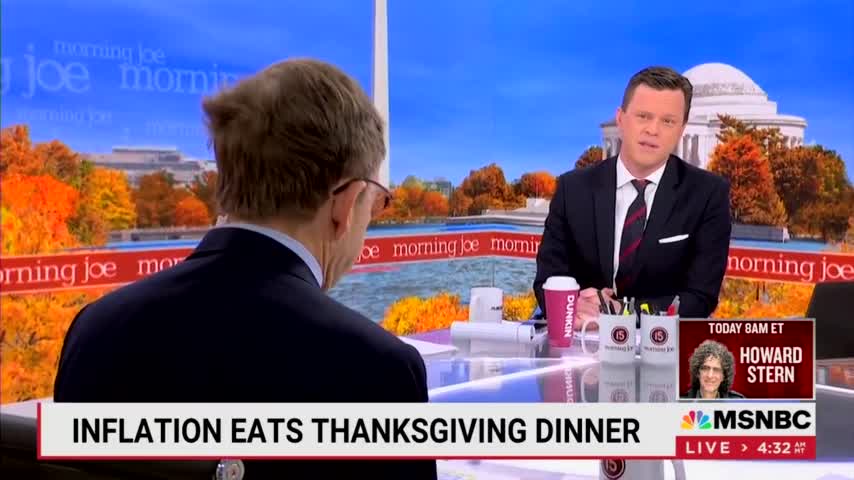 MSNBC Forced To Acknowledge Inflation Is Destroying Thanksgiving