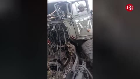 “Our car is in pieces, we have the wounded" - Russians display their shot “Urals"