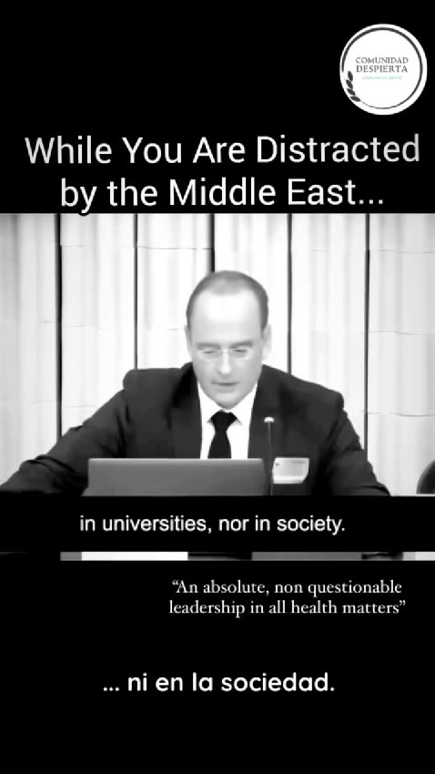 Recuerda, la OMS es una institucion privada no votada por ciudadanos