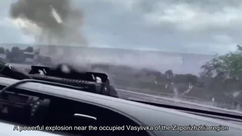 ️A powerful explosion near the Russian checkpoint near the occupied Vasylivka of the Zaporizhzhia r