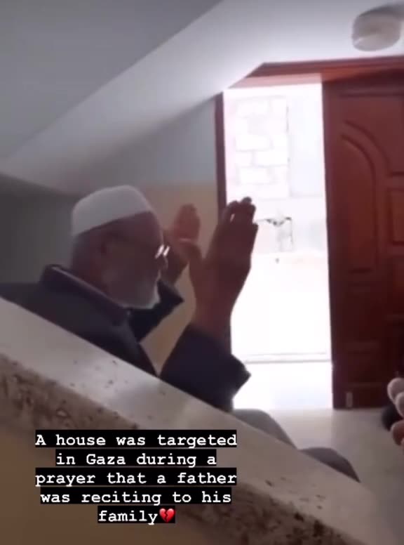 GAZA HOUSE TARGETED WHILE FAMILY IN PRAYER