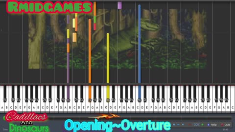 Cadillacs And Dinosaurs - Opening ~ Overture Piano (Midi)