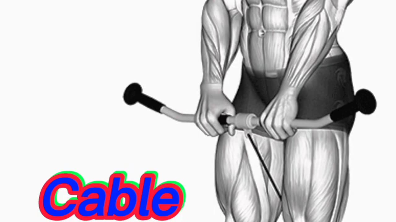 Shoulders cable stretch exercise at home
