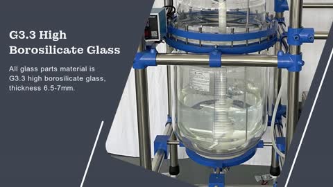 XINCHEN 50liter Borosilicate Laboratory Glass Chemical Reactor in Series