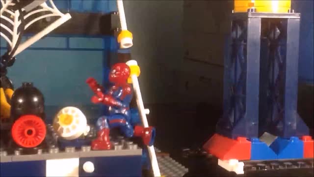 STOPMOTION CiiC Mega Bloks Oscorp Tower Battle 91351 Welcome Home Spidey