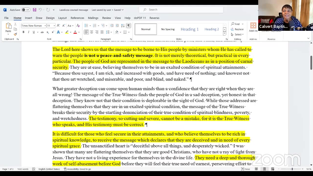 Part 1-Another Look at the Future of the General Conference SDA