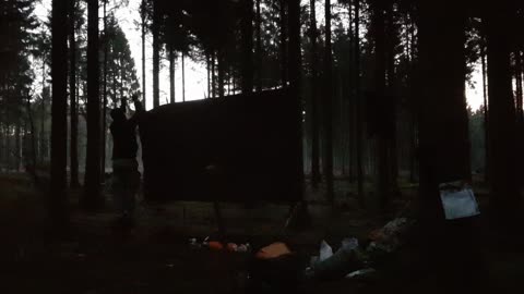 Taking down the Tarp in the evening..22nd Jan 2023