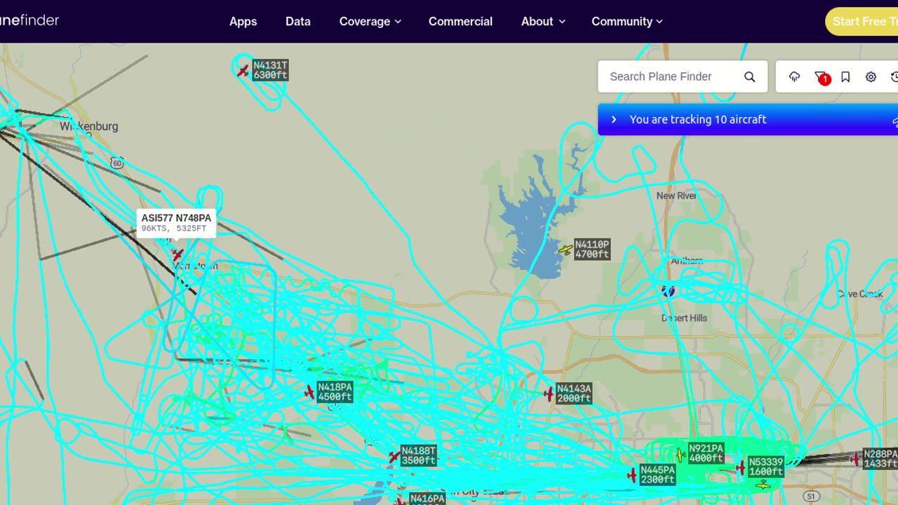 N748PA still gang plane banging over Mormon Mafia invaded town