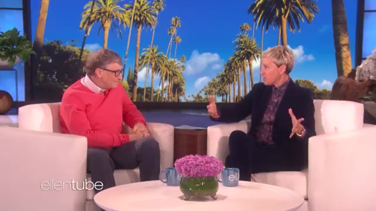Bill gates chaet with Ellen for the first time