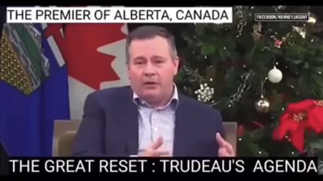 Candian Premier of Alberta ADMITS Great Reset is NOT CONSPIRACY