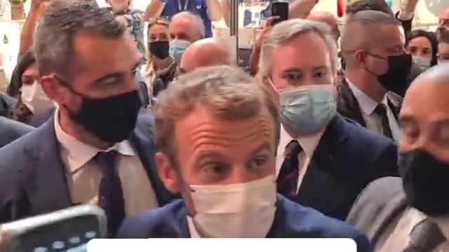 President Macron Hit By An Egg 🟠⚪🟣The NPC Show