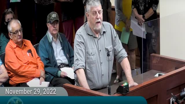 Citrus BOCC Dont change public comments Nov. 2022